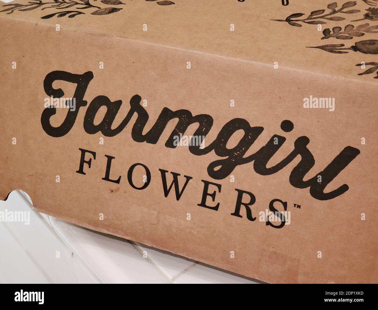 El logo de la empresa impreso en Fotos e Imágenes de stock Alamy