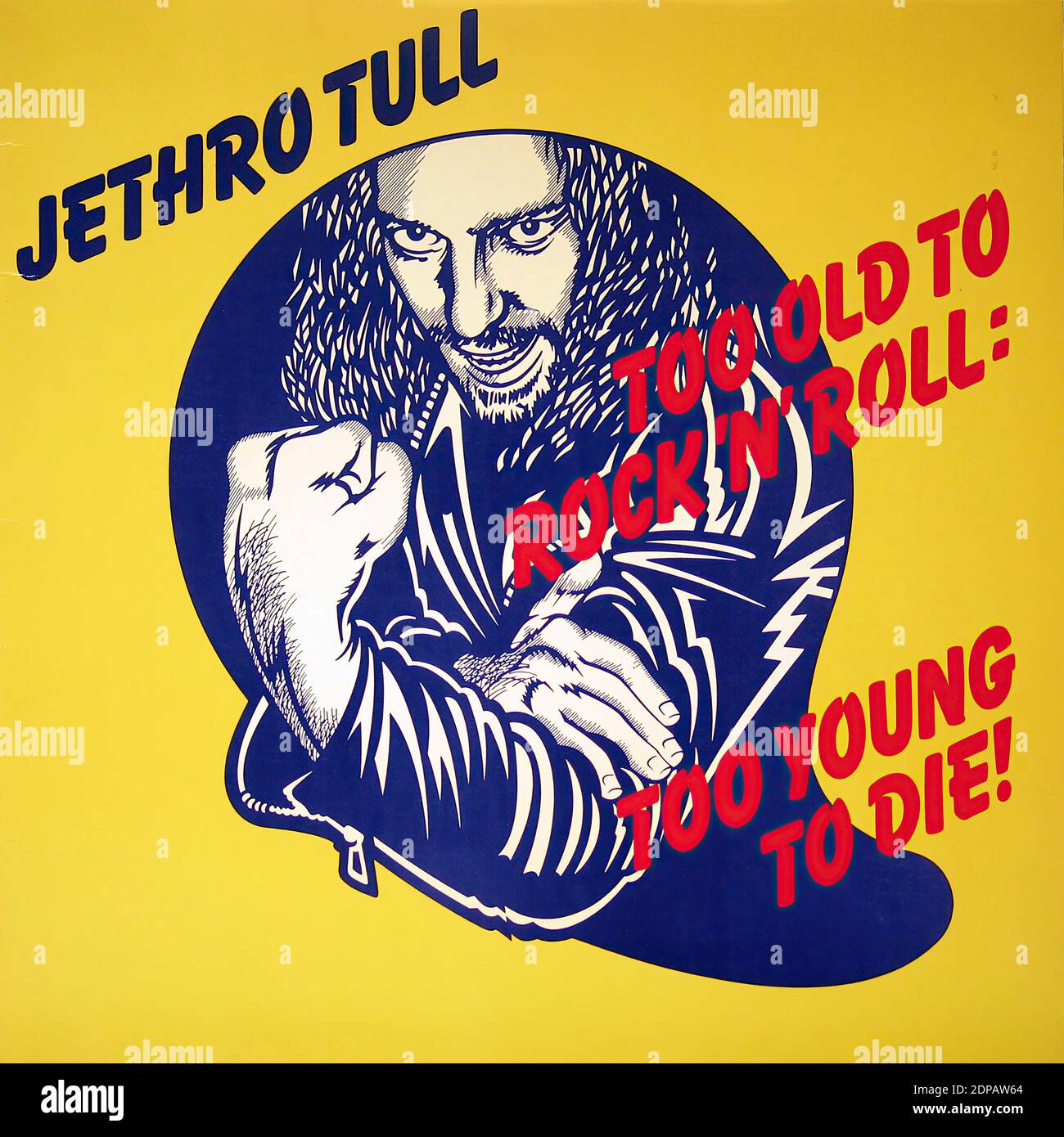JETHRO TULL demasiado viejo también Rock 'n' Roll demasiado joven para morir!  - Vintage Vinyl Record Cover Fotografía de stock - Alamy