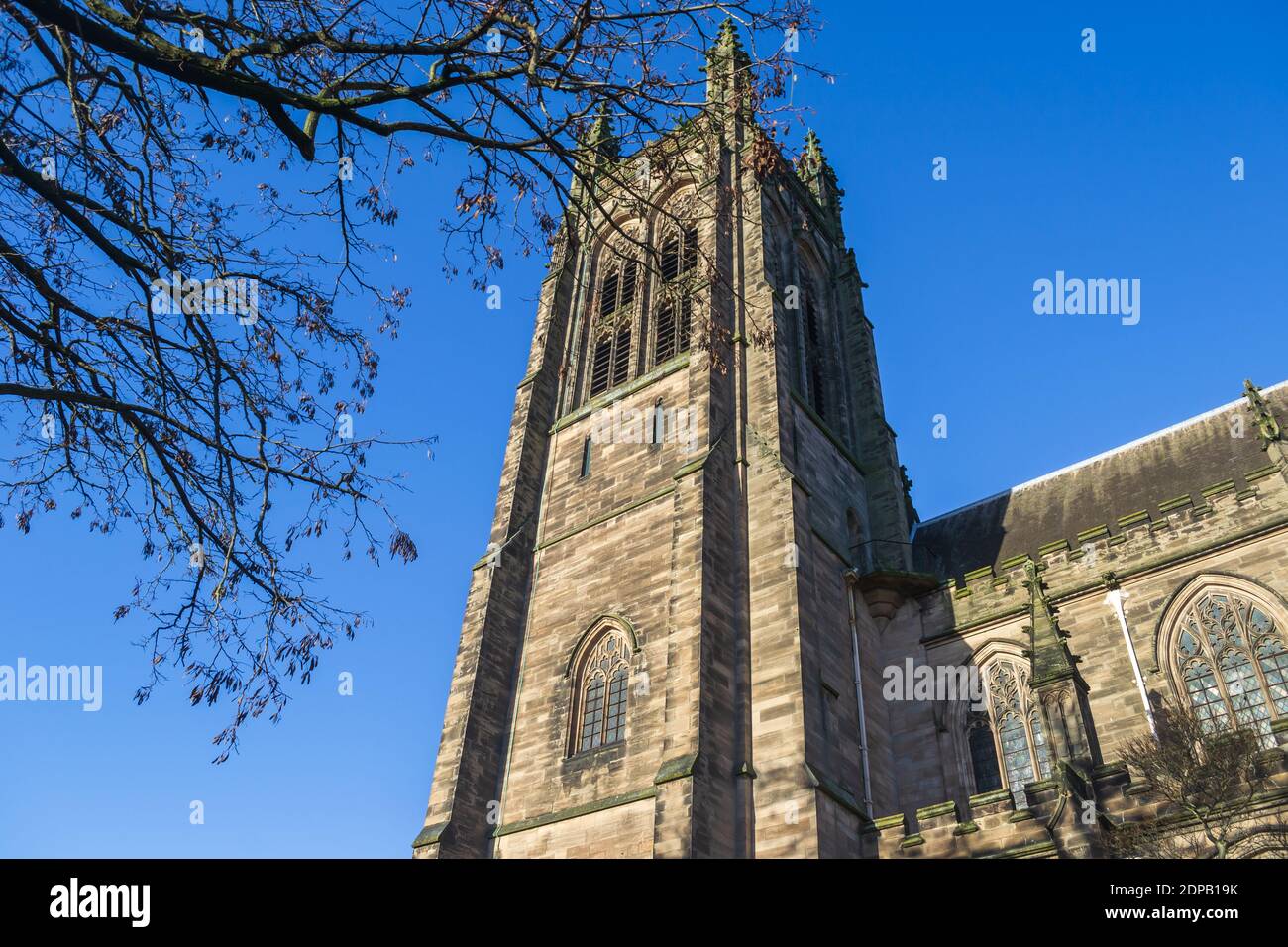 Iglesia de todos los Santos, Iglesia Parroquial, C of E, Royal Leamington Spa, Warwickshire, Reino Unido Foto de stock