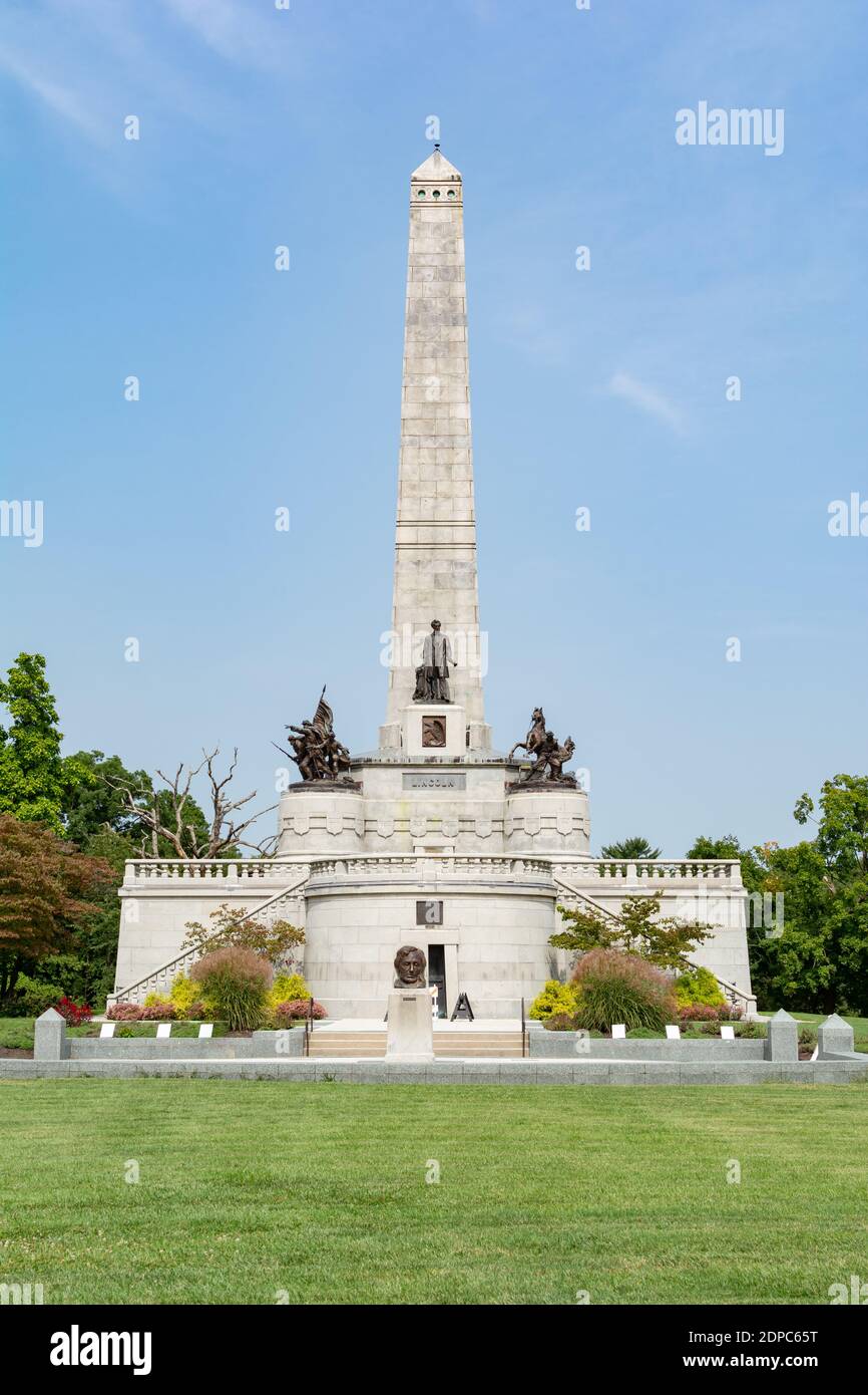 Monumento de la tumba de lincoln springfield fotografías e imágenes de