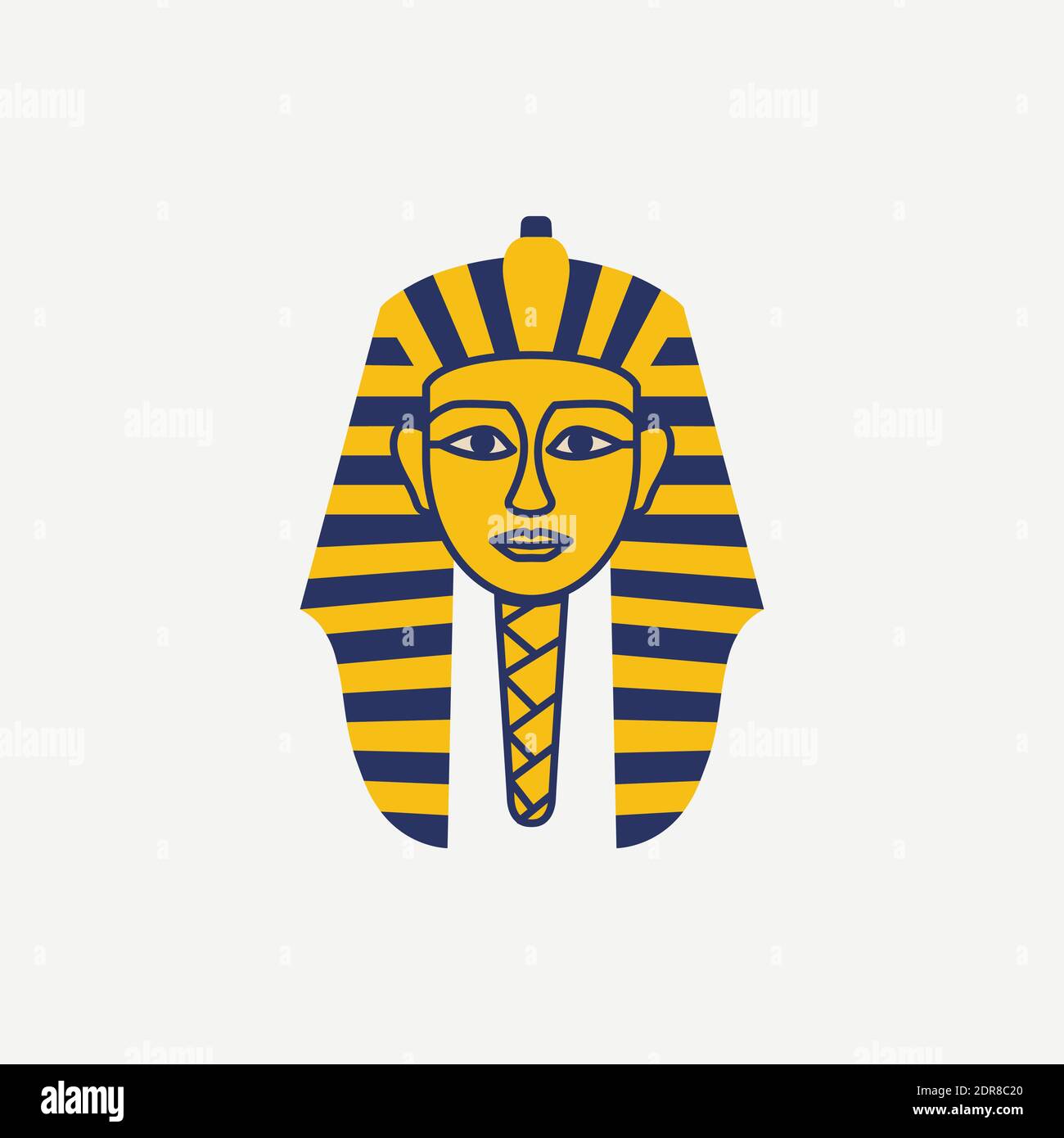 Vector de icono de máscara faraones egipcio aislado sobre fondo blanco  Imagen Vector de stock - Alamy