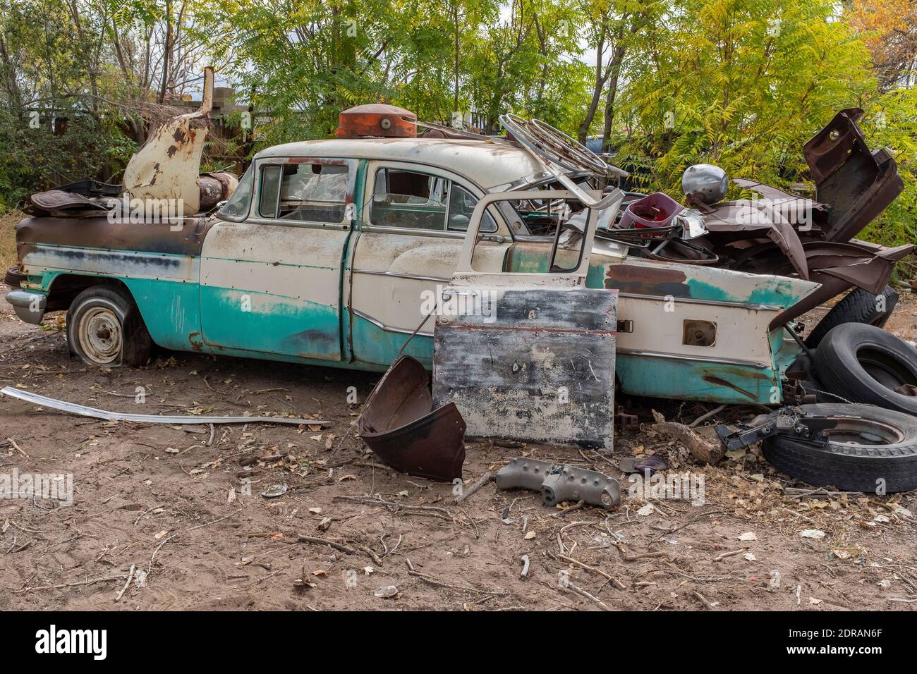 Liquidación de un auto junkyard de Albuquerque, Nuevo México Fotografía