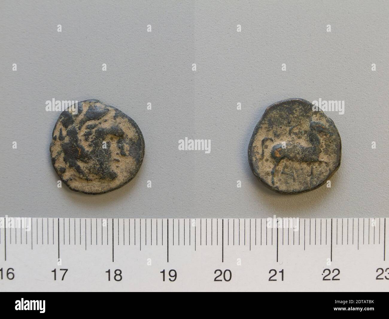 Regla: Cassander, Coin of Cassander, 306–297 a.C., Bronce, 3.87 g, 2:00, 17.5 mm, hecho en Macedonia, griego, siglo IV–3 a.C., Numismática Foto de stock