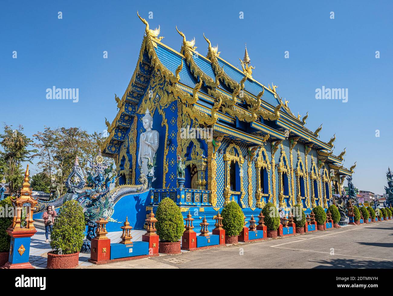 Tailandia, la ciudad de Chiang Rai, el Templo Azul Foto de stock