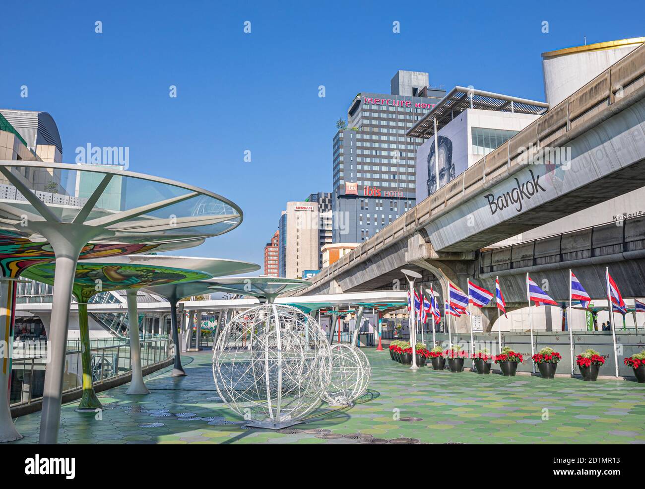 Tailandia, la ciudad de Bangkok, la zona de Siam Square, el centro de la ciudad Foto de stock