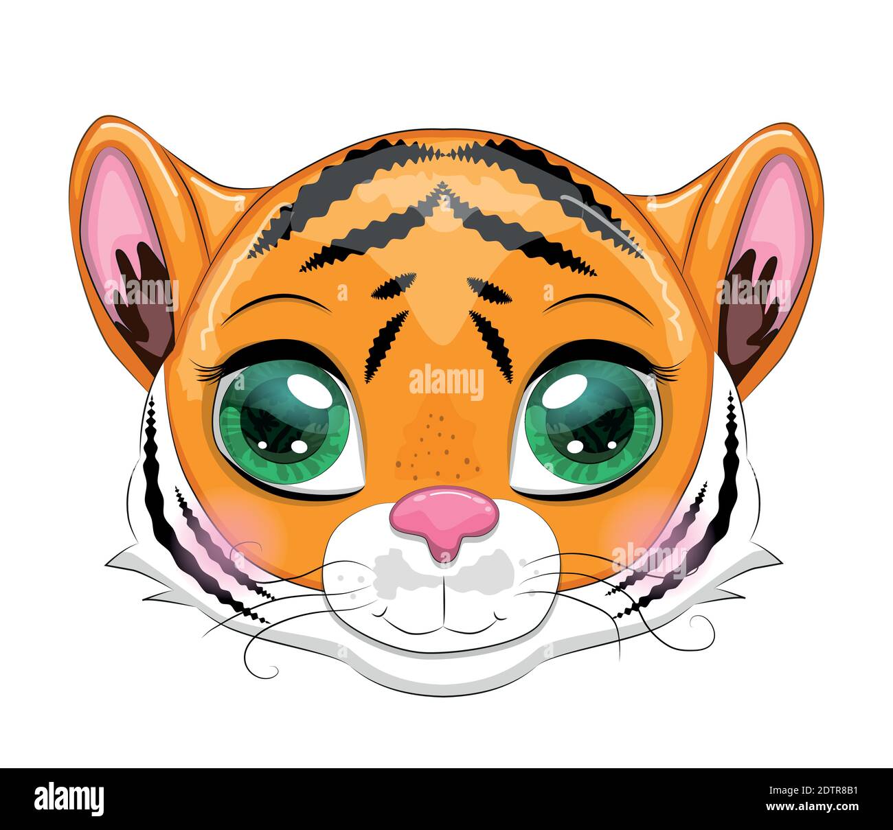 Tigre De La Raya Negra De Dibujos Animados Fotos E Imagenes De Stock Alamy