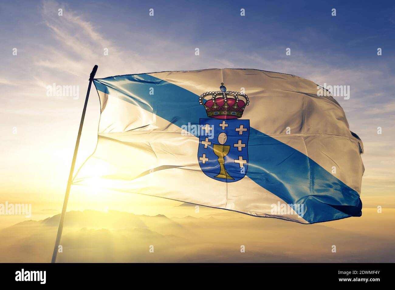 Bandera De Galicia - España Fotos, retratos, imágenes y fotografía de  archivo libres de derecho. Image 9533655