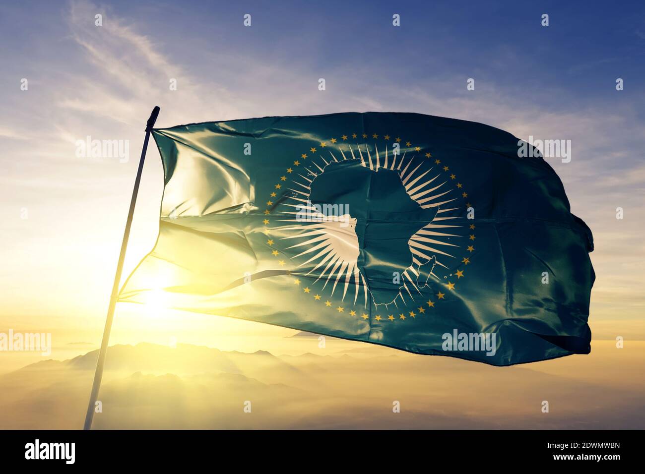 Bandera de la union africana fotografías e imágenes de alta resolución
