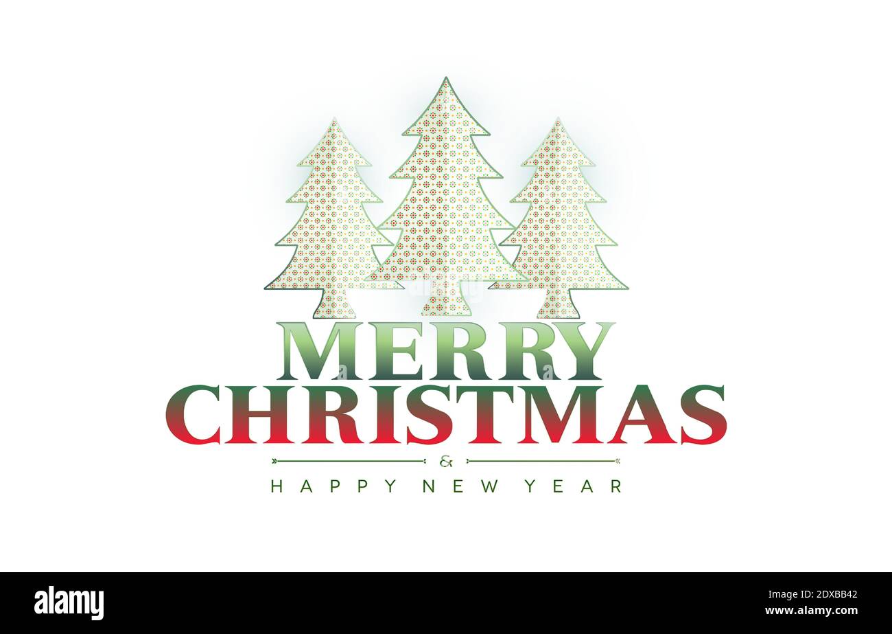 Puntos o Polka puntos árbol de Navidad con fondo aislado, feliz árbol de Navidad y feliz año nuevo para tarjetas de felicitación, banner, volante, papel de impresión Ilustración del Vector