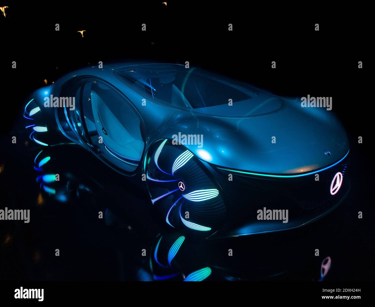 Las Vegas, NV - 9 de enero de 2020: Mercedes-Benz VISION AVTR Concept Car en Consumer Electronics Show 2020 Foto de stock