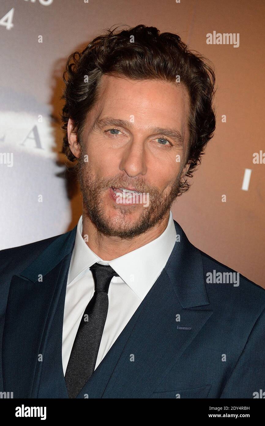 Matthew McConaughey asistió al estreno de Interstellar celebrado en el Grand Rex Cinema de París, Francia, el 31 de octubre de 2014. Fotos de Nicolas Briquet/ABACAPRESS.COM Foto de stock