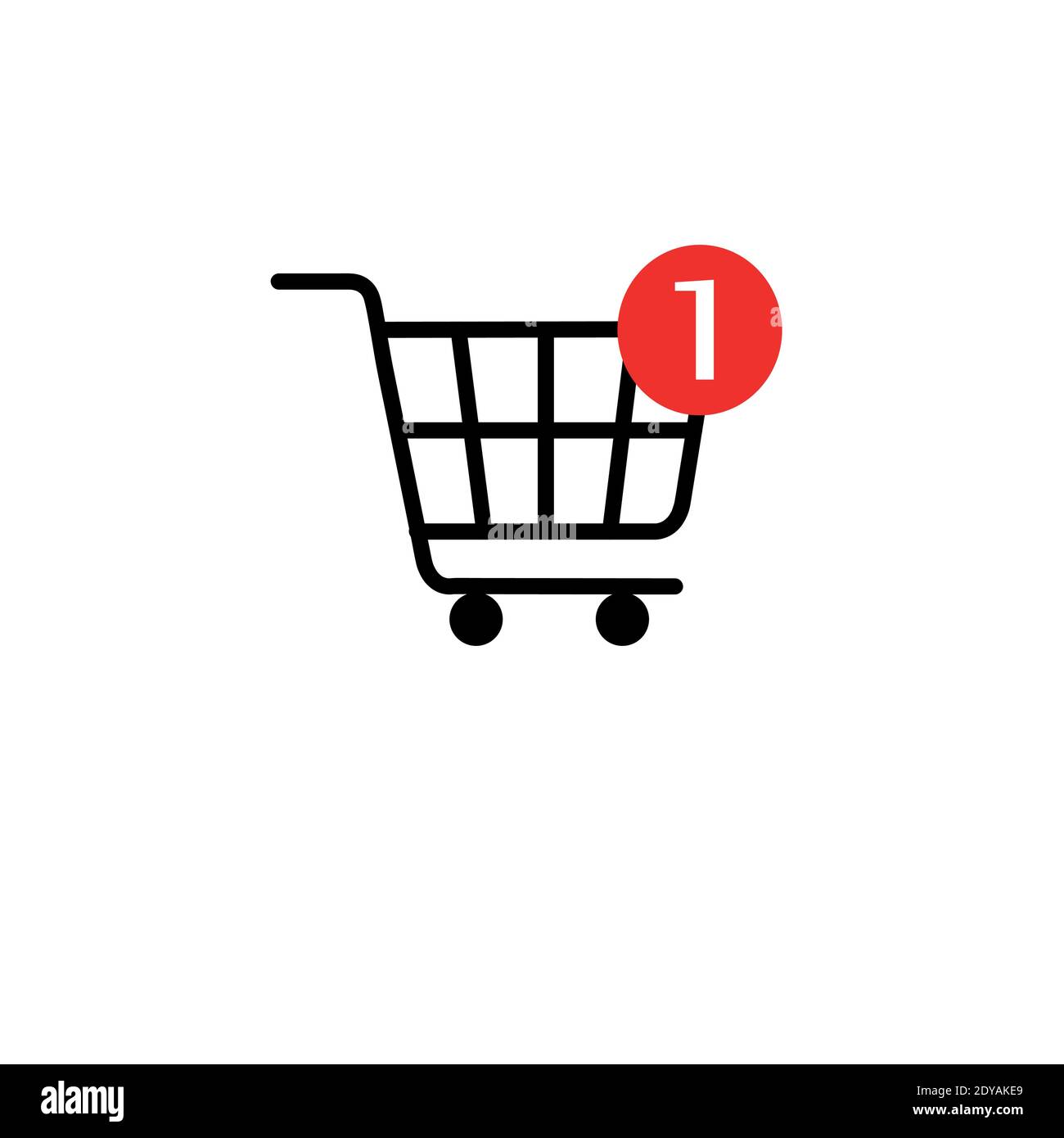 Icono de carrito de compras, icono de vector de diseño plano fresco con  signo de compra de producto Imagen Vector de stock - Alamy