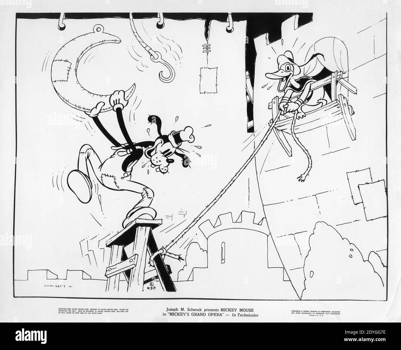 LA GOOFY DE WALT DISNEY Y EL PATO DONALD EN LA GRAND OPERA DE MICKEY 1936 director WILFRED JACKSON Walt Disney Productions / United Artists Foto de stock