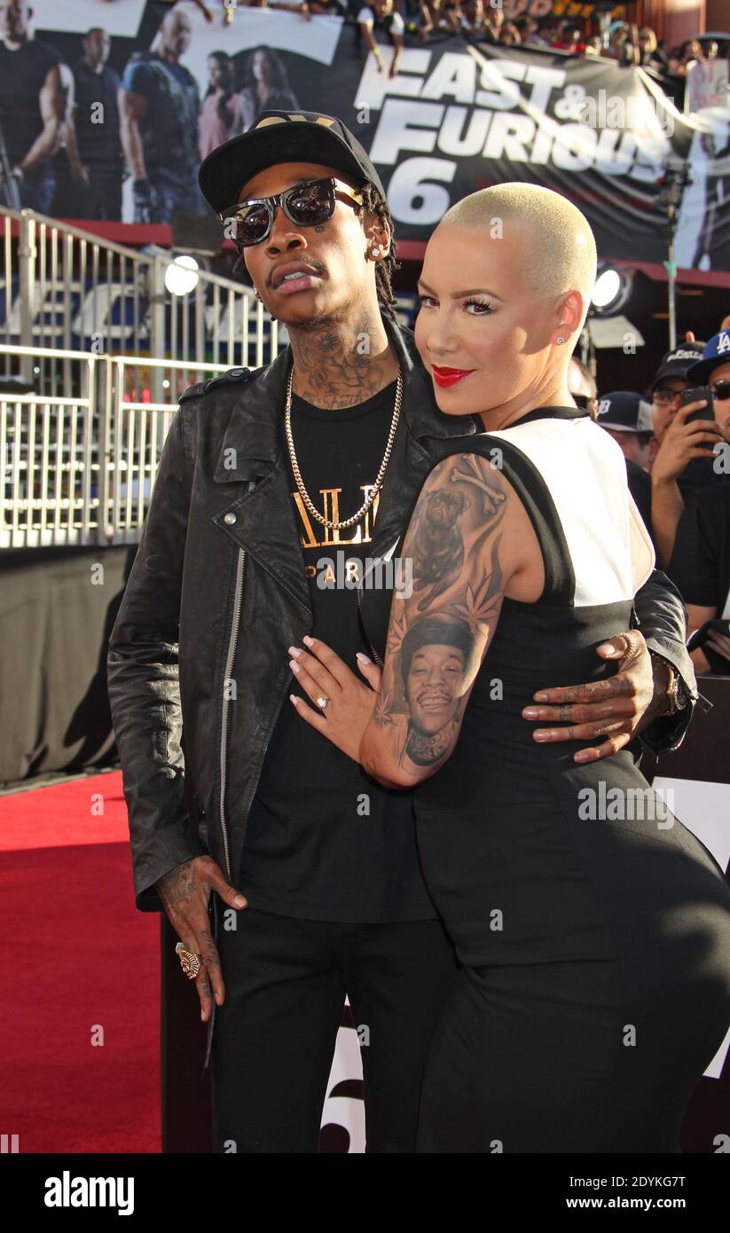 Wiz Khalifa, Amber Rose, película Universal Pictures Premiere para Fast &  Furious 6 en el Anfiteatro Gibson en Universal City, los Angeles, CA,  EE.UU., 21 de mayo de 2013 (imagen: Wiz Khalifa,