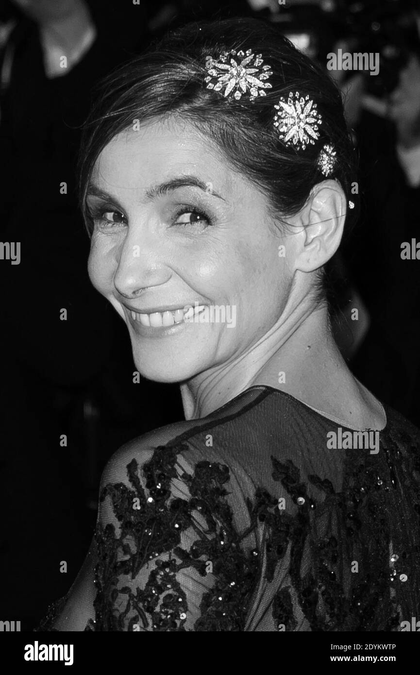 Clotilde Courau llega para la proyección de "el Gran Gatsby" durante el 66º Festival Internacional de Cine de Cannes, en el Palacio de Festivales de Cannes, al sur de Francia, el 15 de mayo de 2013. Foto de Nicolas Genin/ABACAPRESS.COM Foto de stock