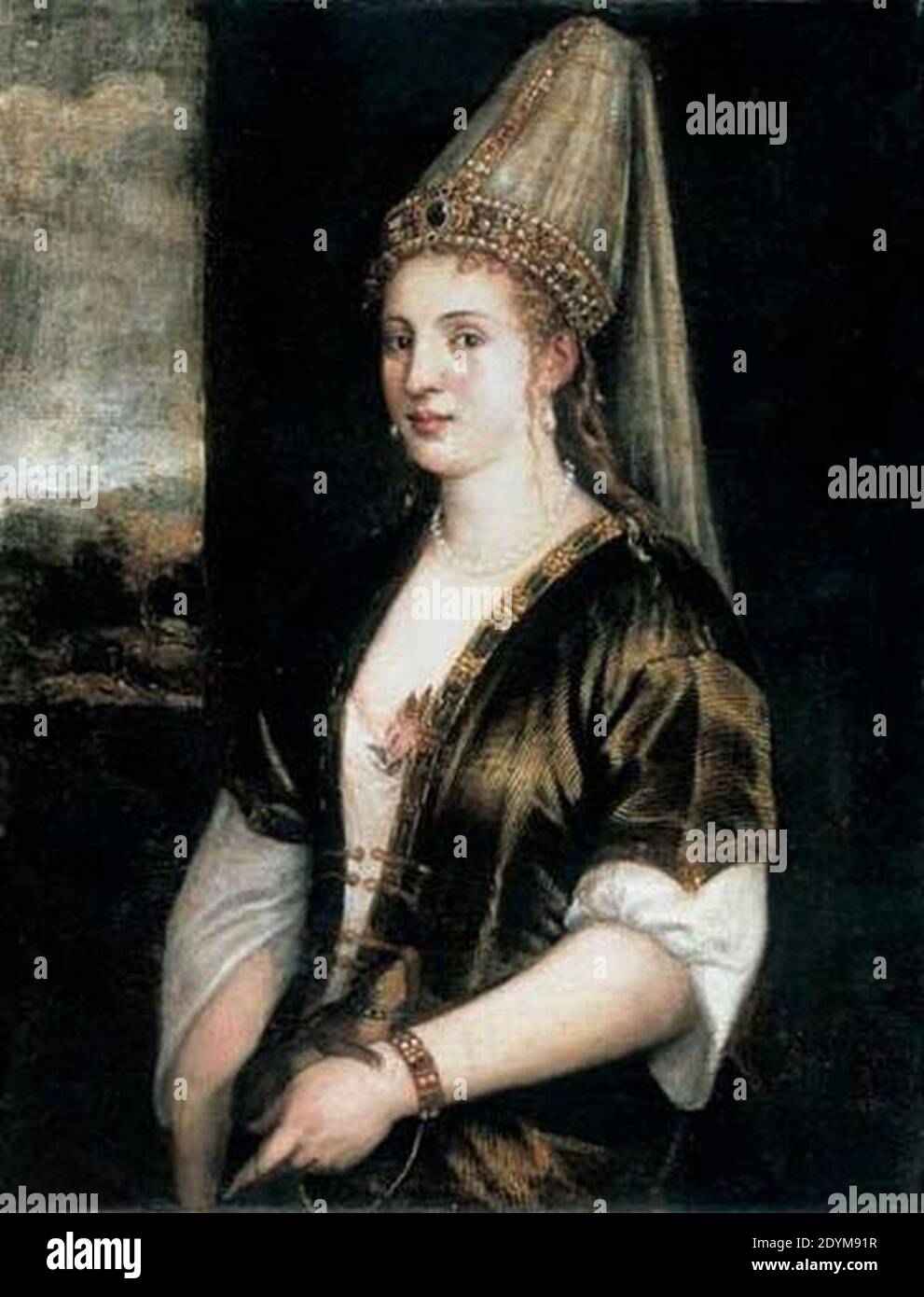 La sultane rousse Tiziano. Foto de stock