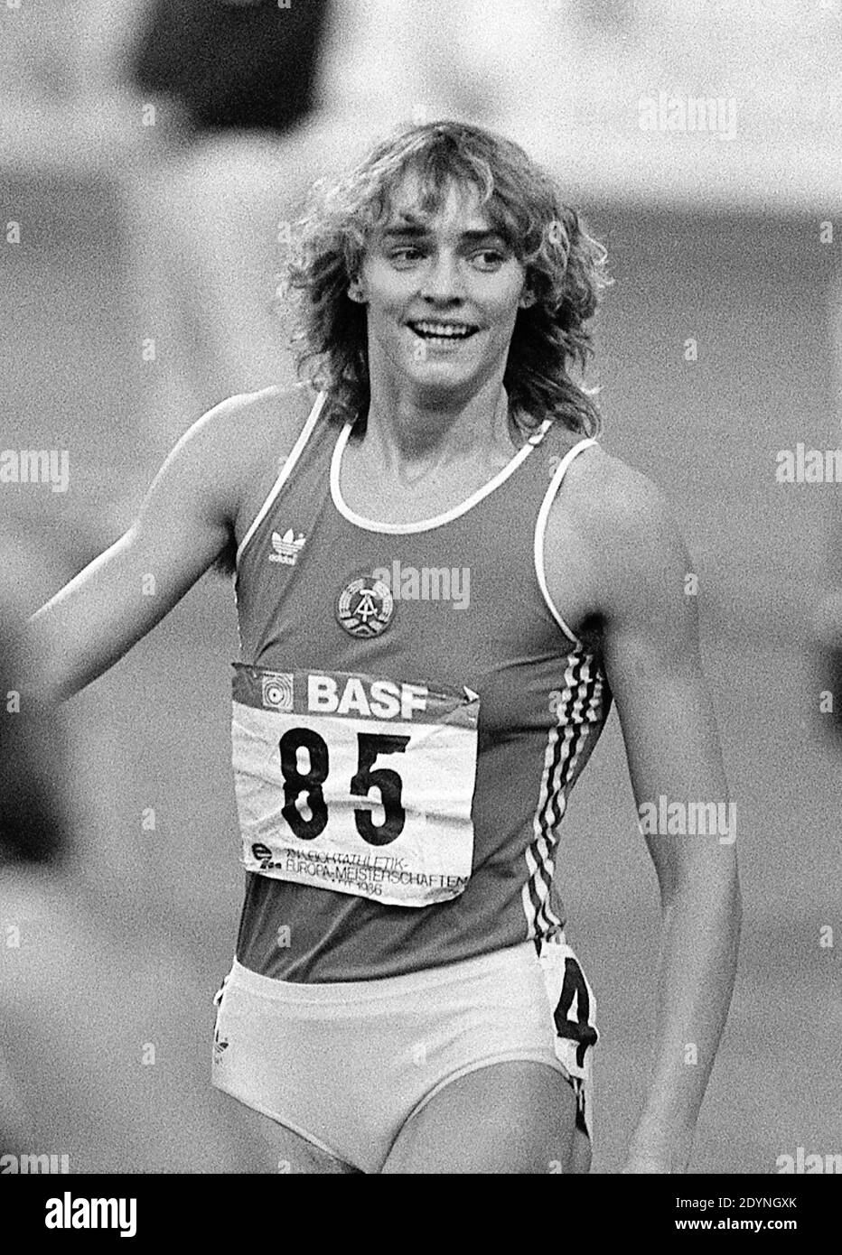 Heike Drechsler Athletic atleta DDR Foto de stock