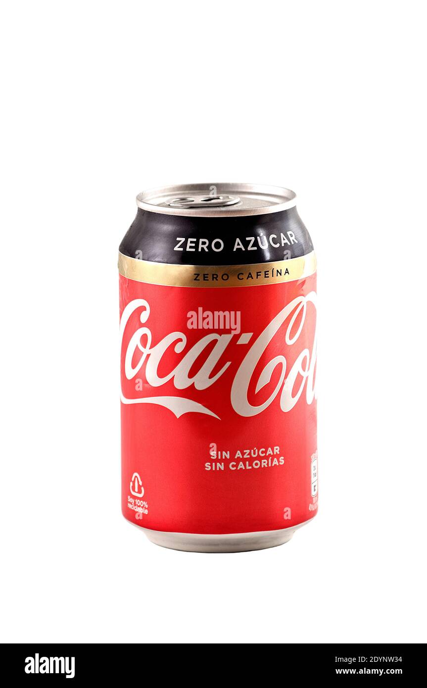 Refresco de cola sin azúcar ZERO CAFEÍNA lata 33 cl · COCA-COLA ZERO ·  Supermercado El Corte Inglés El Corte Inglés