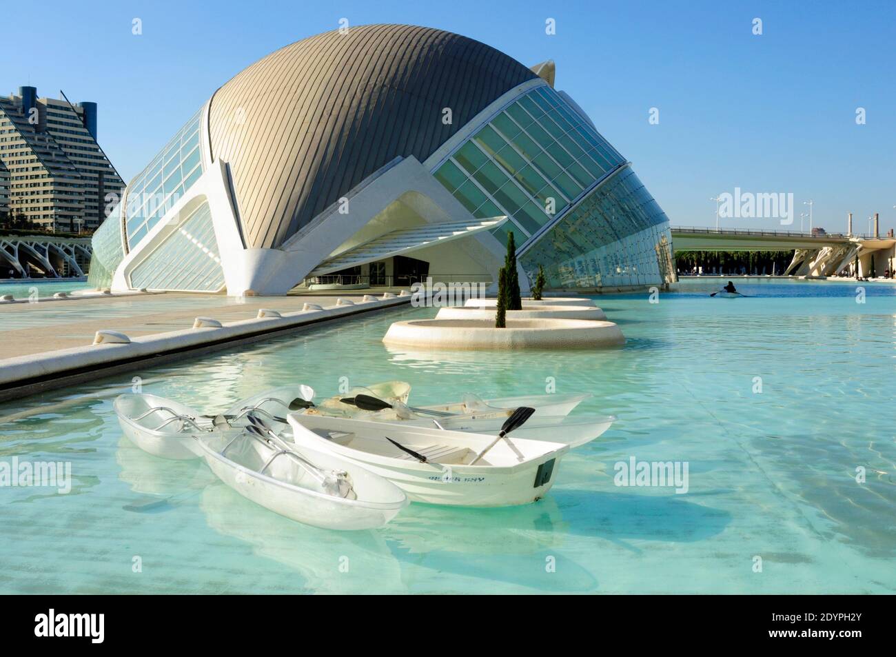 La ciudad de Las Artes y las Ciencias, Valencia, España Foto de stock