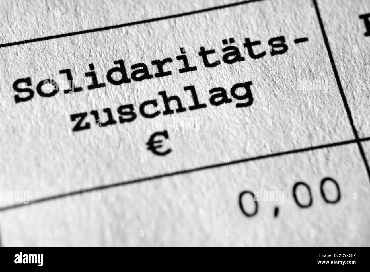 Impuesto de Solidaridad Alemán Foto de stock