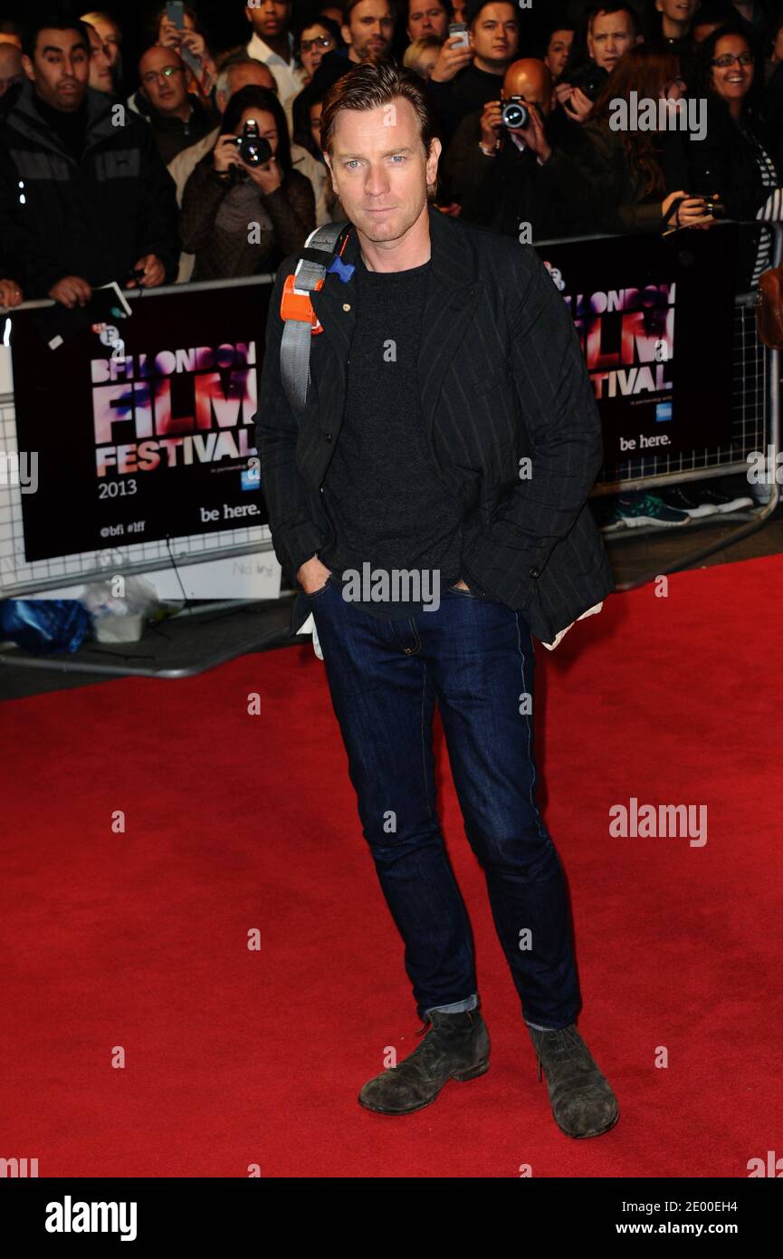 Ewan McGregor llega al estreno de la película Locke como parte del 57º Festival de Cine BFI de Londres en Odeon West End en Londres, Reino Unido, el 18 de octubre de 2013. Foto de Aurore Marechal/ABACAPRESS.COM Foto de stock