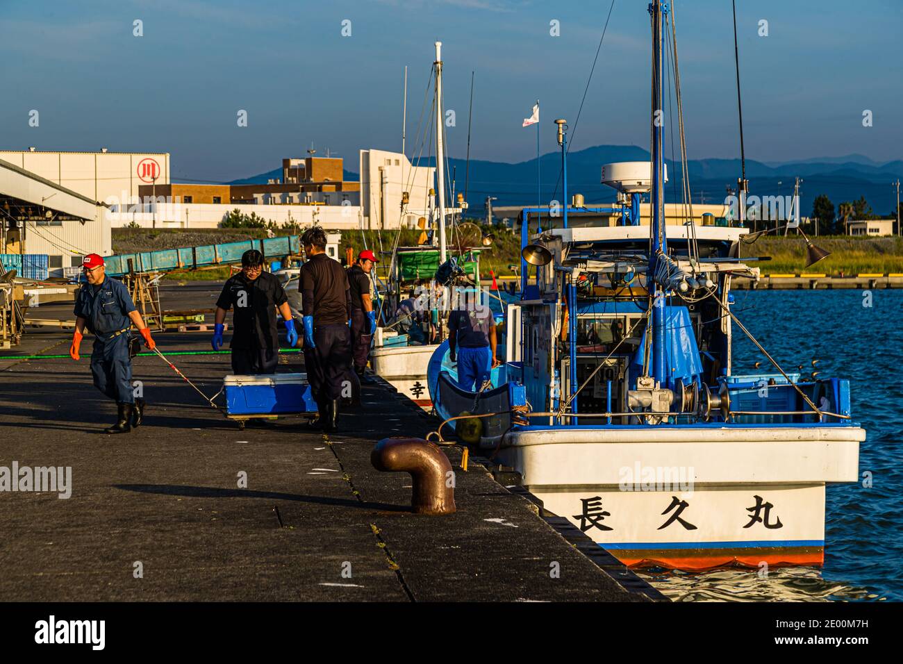 Subasta de pescado en Yaidu, Japón Foto de stock