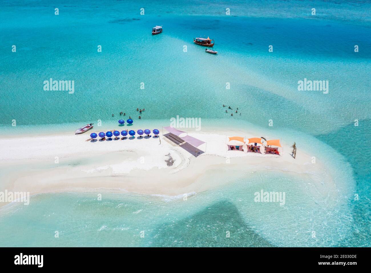 Isla de barbacoa, Felidhu Bodumohora ATOLL, Maldivas, Océano Índico Foto de stock