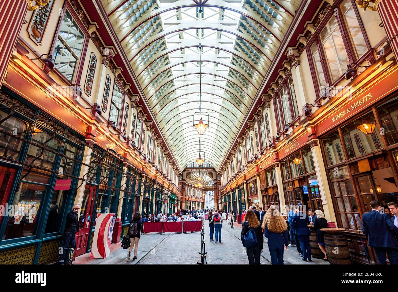Leadenhall Market Londres Inglaterra Foto de stock
