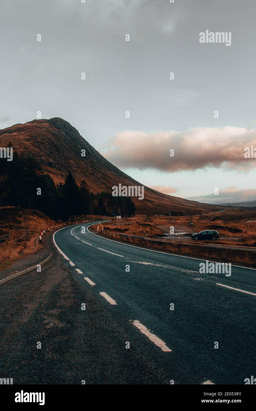 Las tierras altas de Glencoe, Escocia. Foto de stock