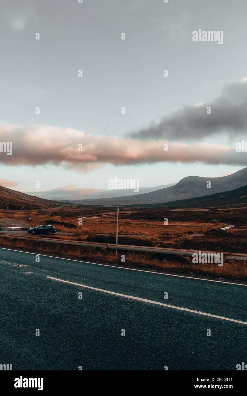 Las tierras altas de Glencoe, Escocia. Foto de stock