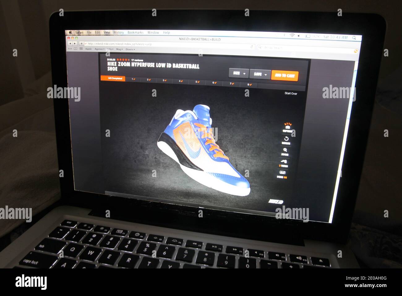 Nike inc. a vender en su sitio web zapatillas baloncesto Nike Zoom Hyperfuse diseñadas especialmente para los neoyorquinos Jeremy Lin durante el fin de semana en el que