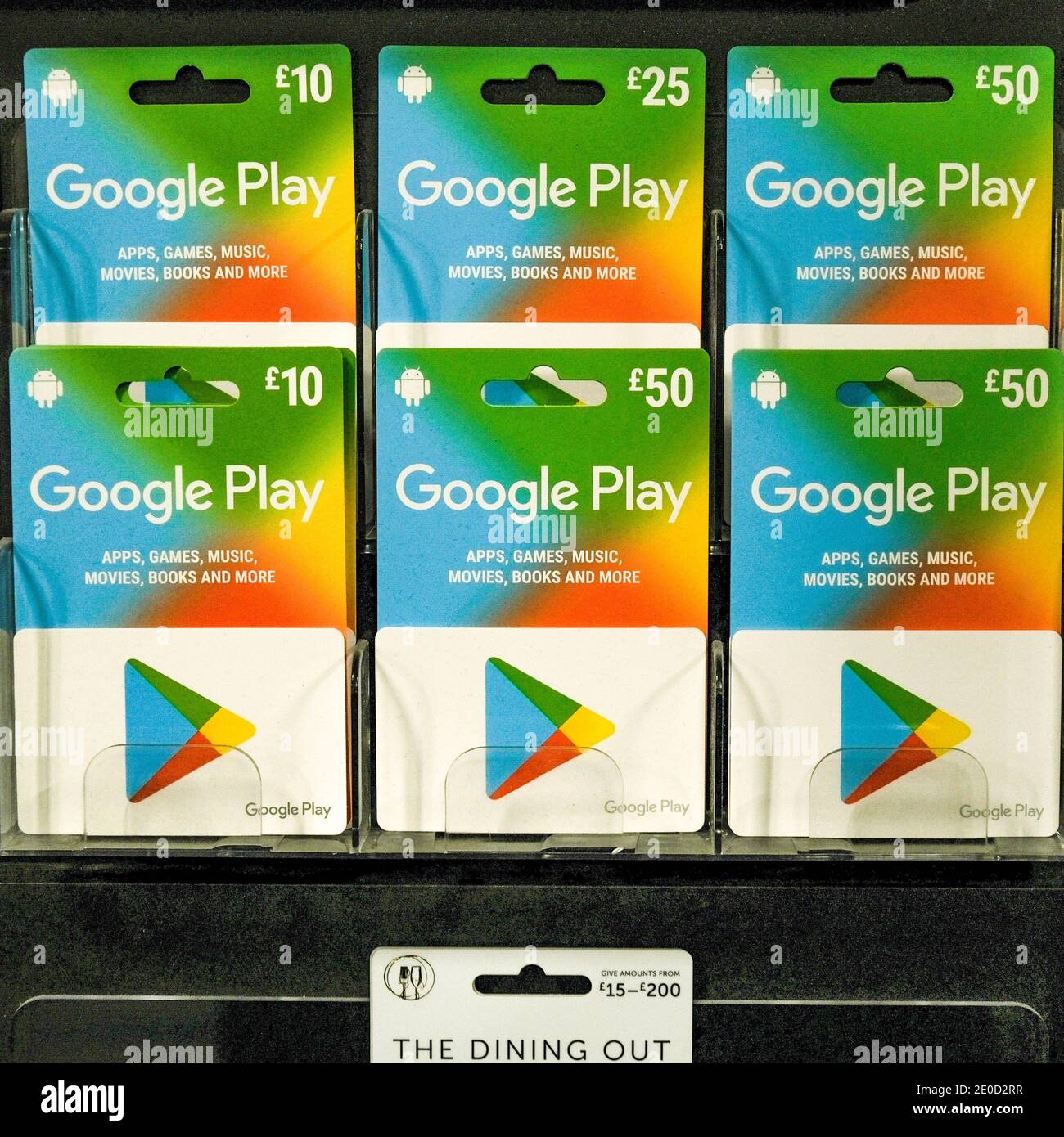 Tarjetas de regalo de google play fotografías e imágenes de alta resolución  - Alamy