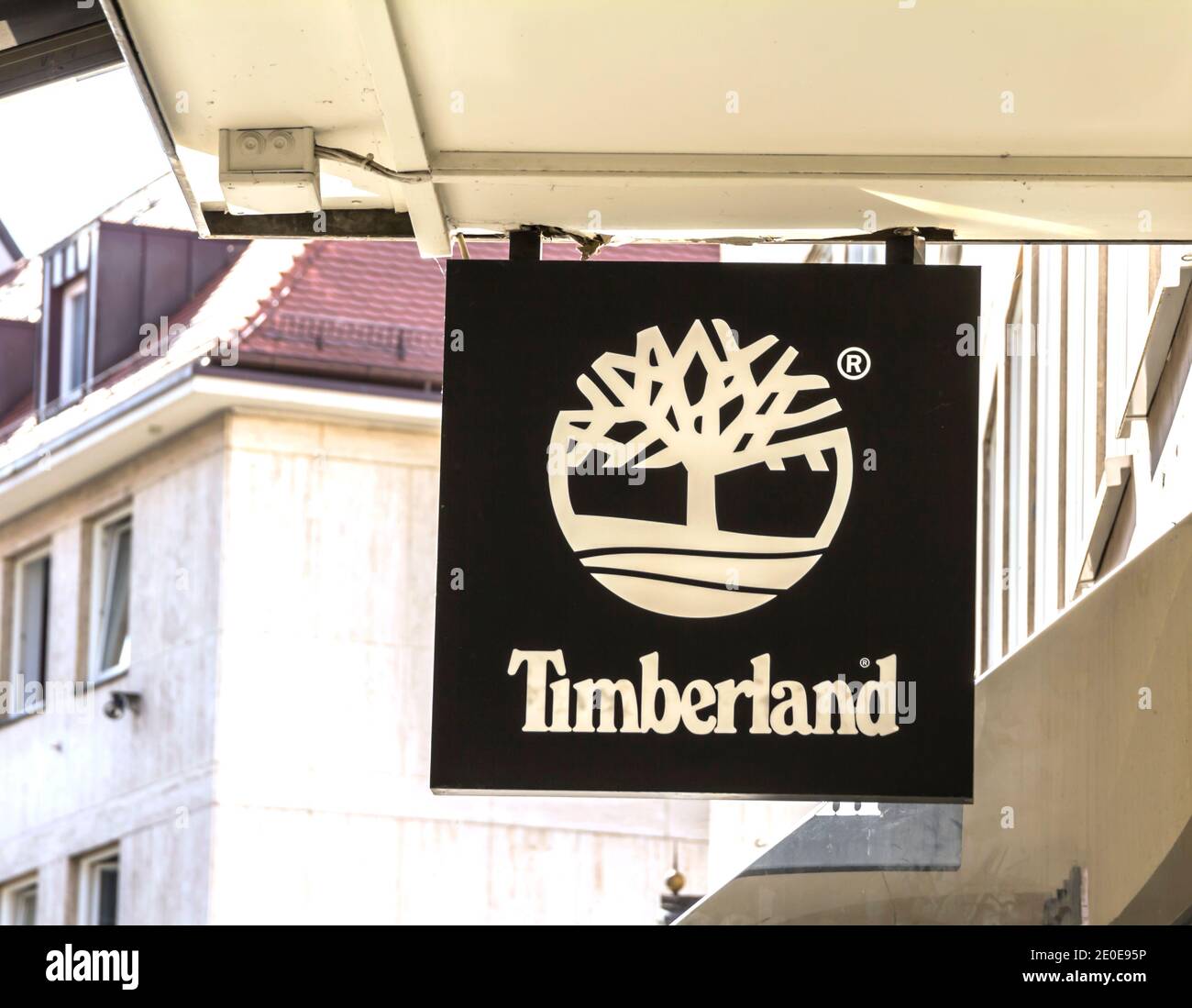 Nurnberg, Alemania : Tienda Timberland en Hong Kong. Timberland es un  fabricante y minorista estadounidense de ropa al aire libre Fotografía de  stock - Alamy