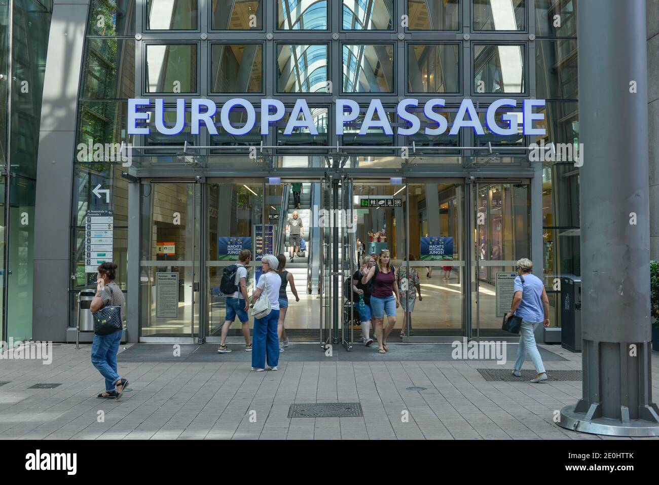 Europa Passage, Ballindamm, Hamburgo, Alemania Foto de stock