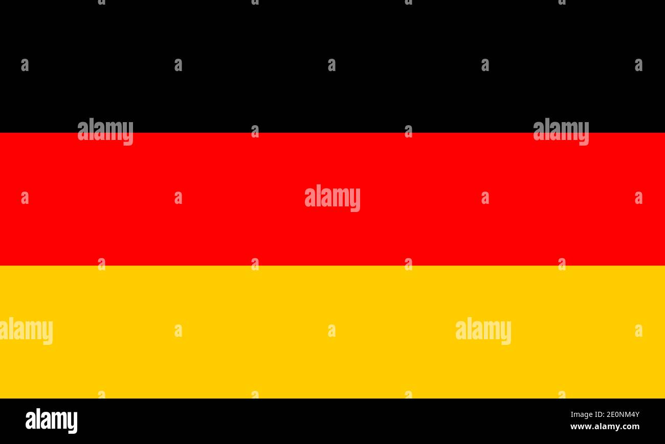 Bandera nacional de la República Federal de Alemania Ilustración del Vector
