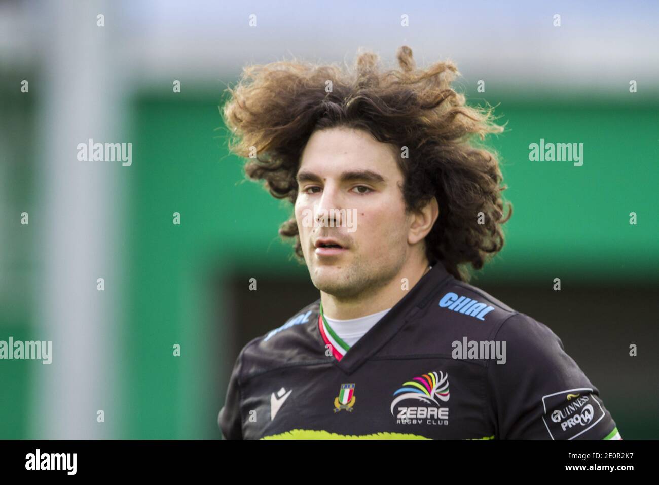 Treviso, Italia. 2 de enero de 2021. Treviso, Italia, Estadio Monigo, 02 de enero de 2021, tommaso boni zebre durante Benetton Treviso vs Zebre Rugby - Rugby Guinness Pro 14 Match crédito: Alfio Guarise/LPS/ZUMA Wire/Alamy Live News Foto de stock