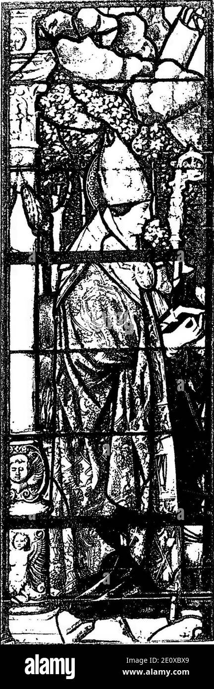 Les vitraux du Moyen âge et de la Renaissance dans la région lyonnaise - 00 - Page de titre. Foto de stock