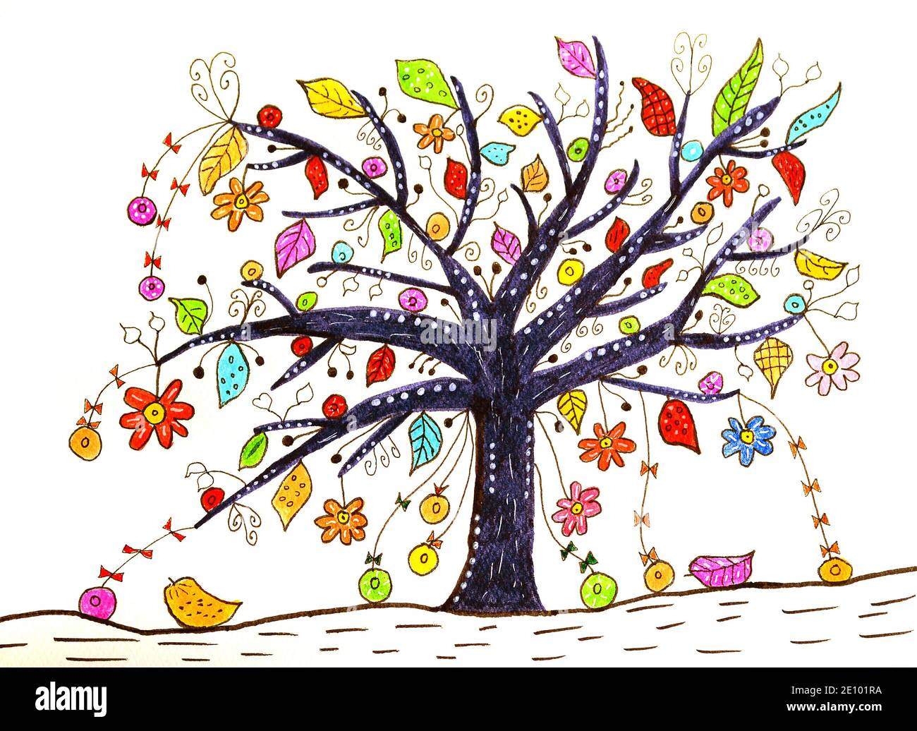 árbol pintado de colores fotografías e imágenes de alta resolución - Página  4 - Alamy
