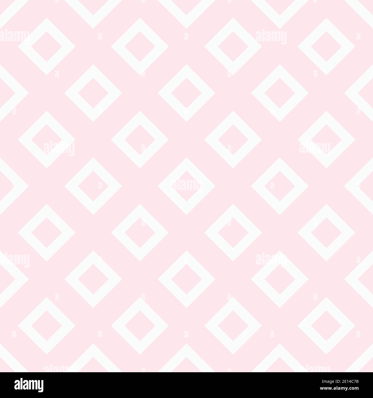 Fondos Rosa Y Blanco Patrón cuadrado. Rosa vintage sin costuras simple vector de fondo. Color  rosa pastel de fondo simple, rosa y blanco Imagen Vector de stock - Alamy