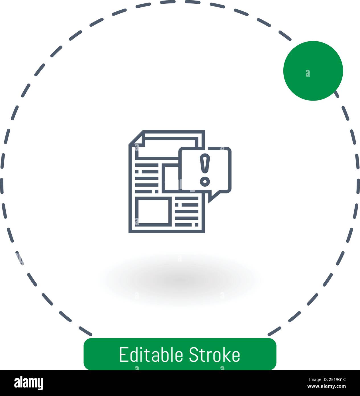 icono de vector de contenido arriesgado iconos de contorno de trazo editables para la web y móvil Ilustración del Vector