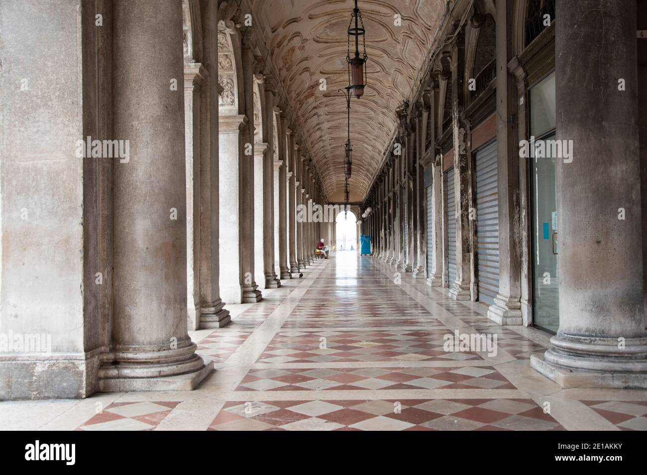 Biblioteca Marciana, en la Piazzetta San Marco en Venecia, Italia, Europa Foto de stock