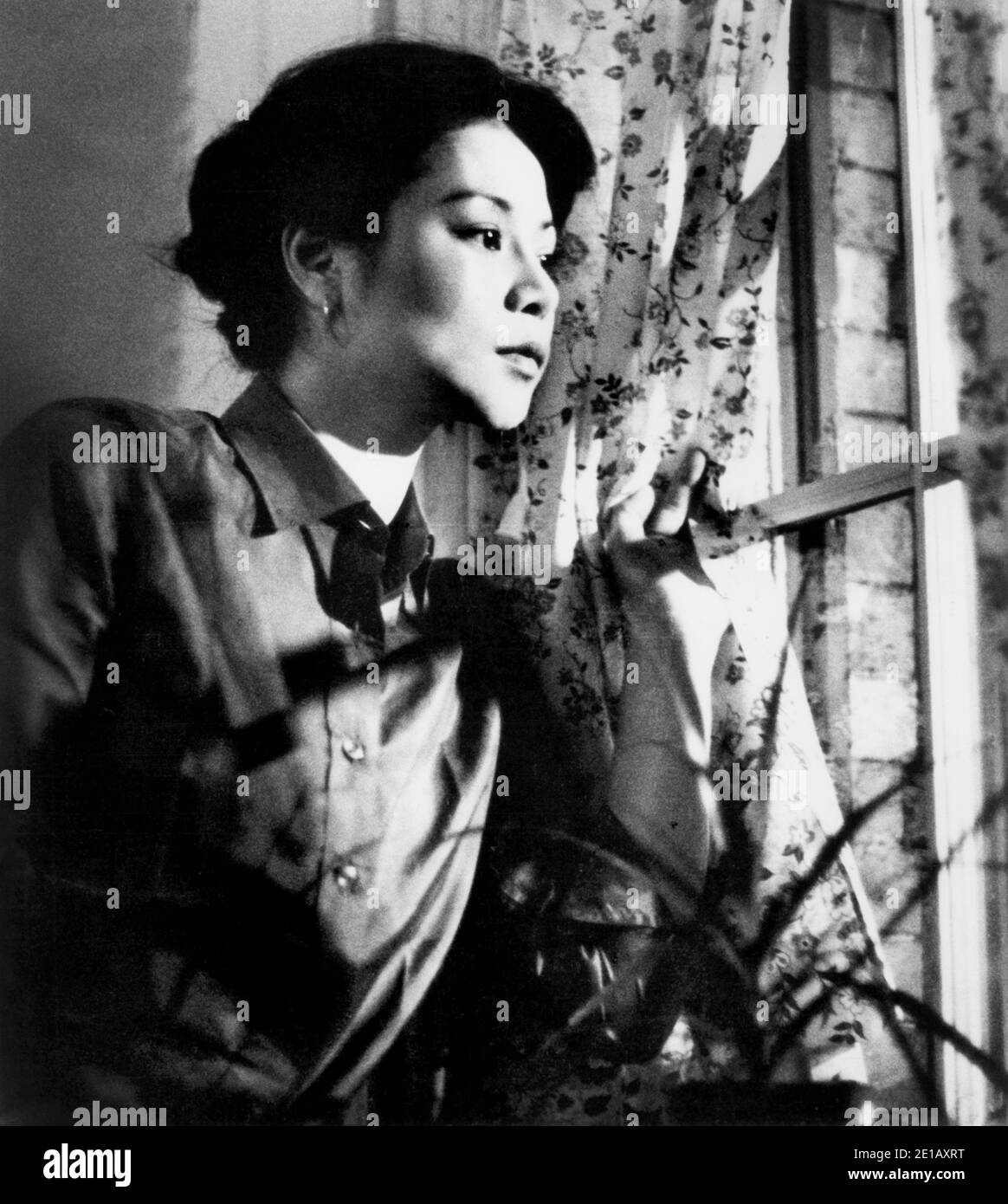 Mabel Kwong, en el set de la película de TV, 'Nightsongs', American Playhouse, PBS, 1984 Foto de stock