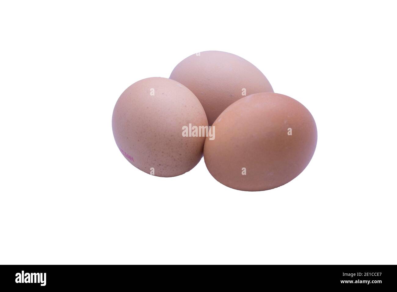 Huevos frescos de la gama libre Foto de stock