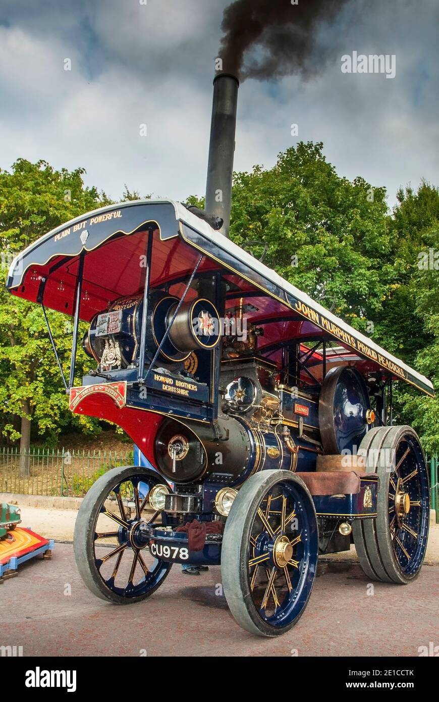 Motor de tracción de vapor Birkenhead Park festival de Transporte Birkenhead Foto de stock