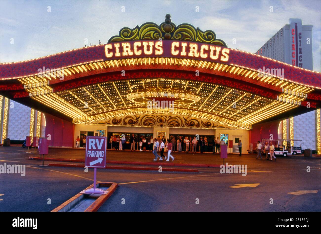 Entrada al Circus Circus Hotel and Casino en el Strip en las Vegas, Nevada  Fotografía de stock - Alamy