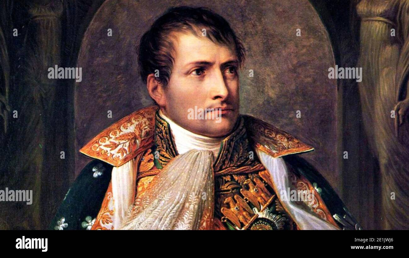 NAPOLEÓN BONAPARTE (1769-1821) como Rey de Italia en 1805 por Andrea Appiani Foto de stock