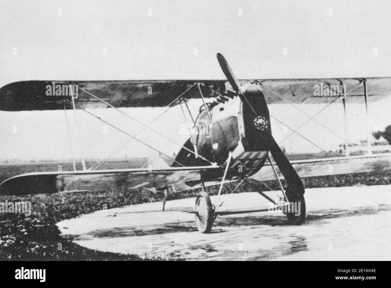 Ansaldo A.1 Balilla, caccia biplano en livrea italiana, data e luogo della scatto imprecisati. Foto de stock