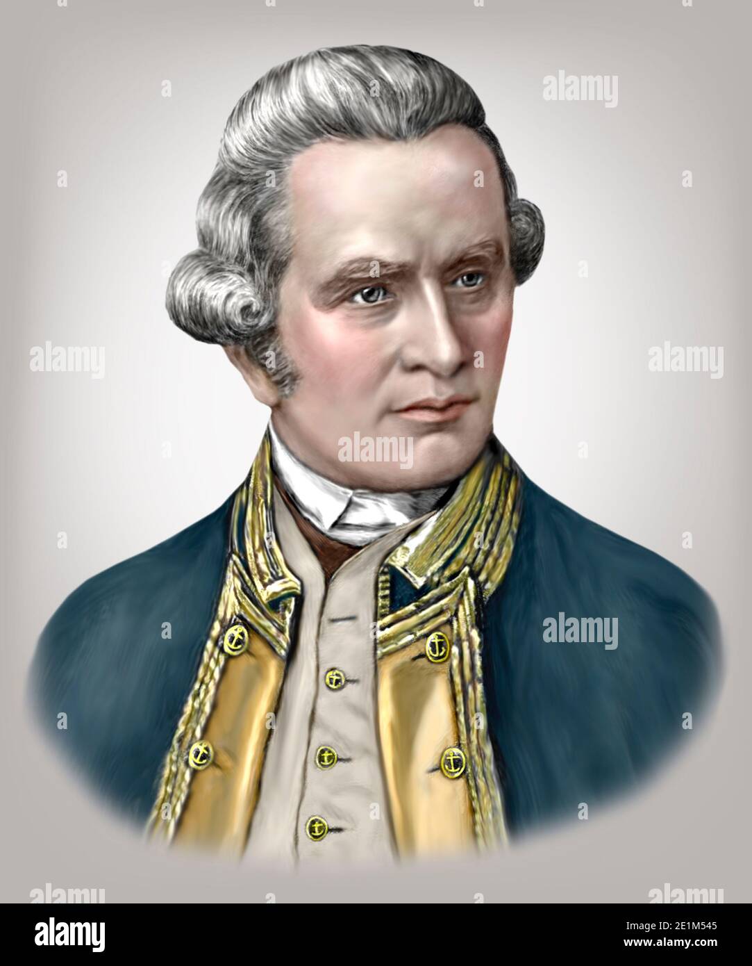 James Cook Inglés 1728-1779 navegador Explorer Foto de stock