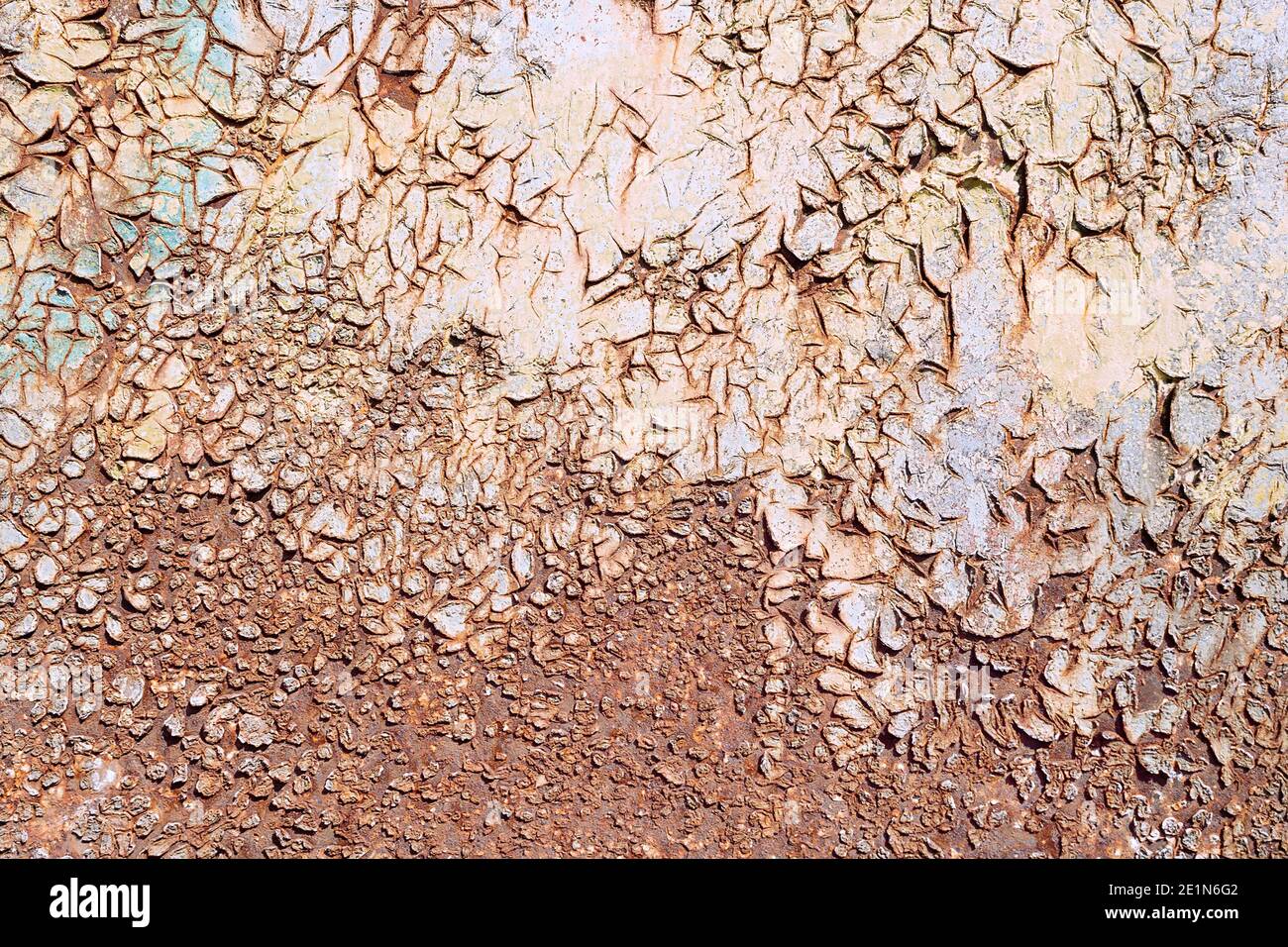 vieja superficie de metal oxidado, textura lista para su diseño Foto de stock
