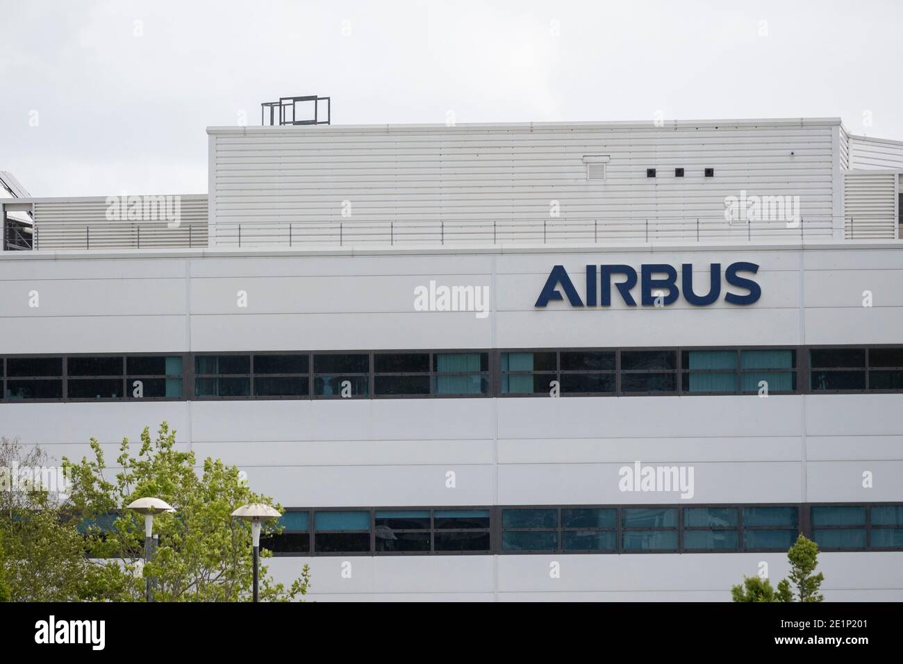 Una visión general de la oficina de Airbus en Newport, Gales, Reino Unido. Foto de stock